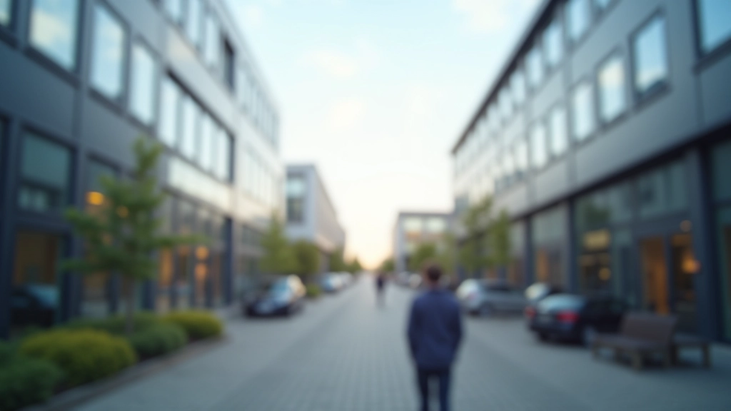 Mittelstandsunternehmen in Deutschland - moderne Geschäftsviertel mit KMU und Familienunternehmen