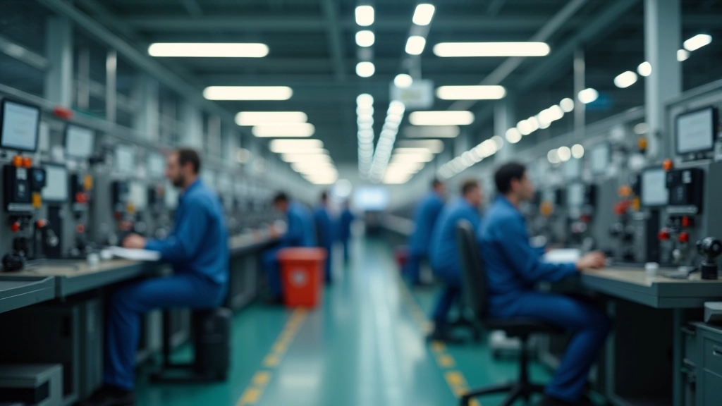 Moderne Produktionsanlage mit fortschrittlicher Technologie